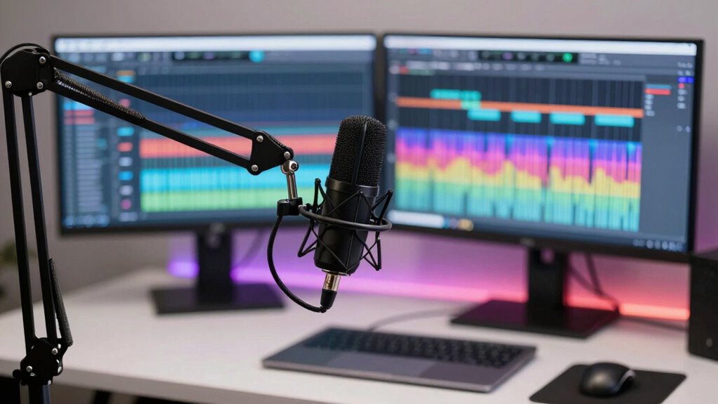 select and position microphone