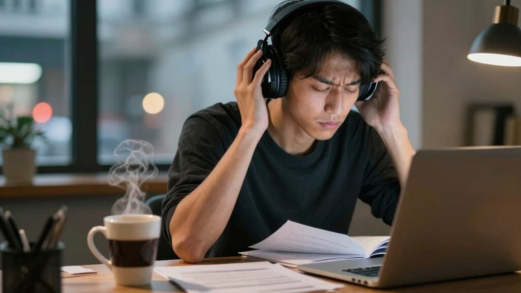 white noise enhances focus