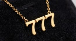 14k gold necklace 777