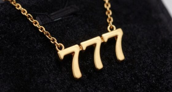 14k gold necklace 777
