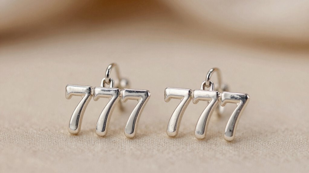 angel number earrings