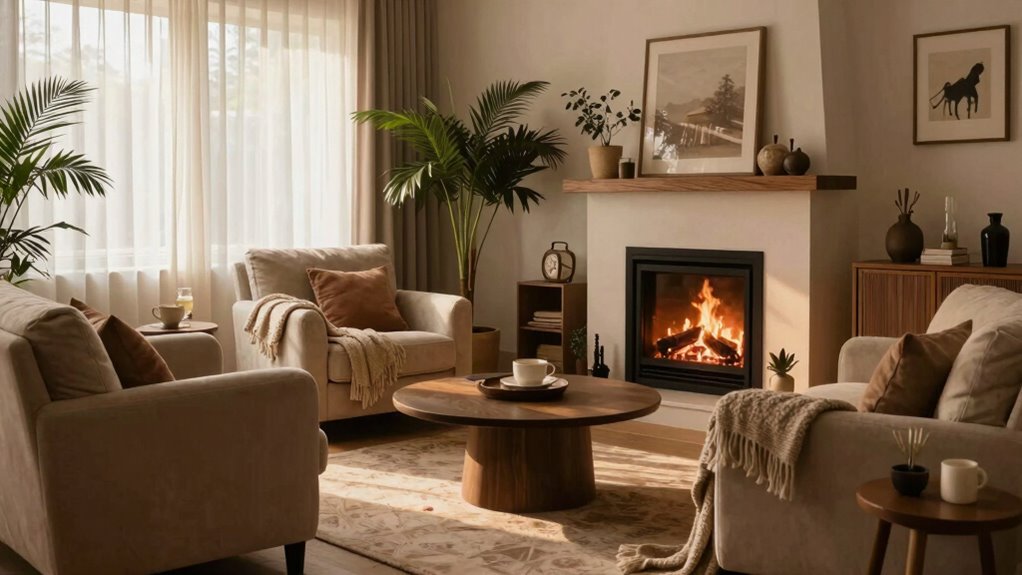 calm balanced inviting space