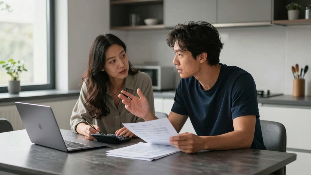 discussing finances before purchases