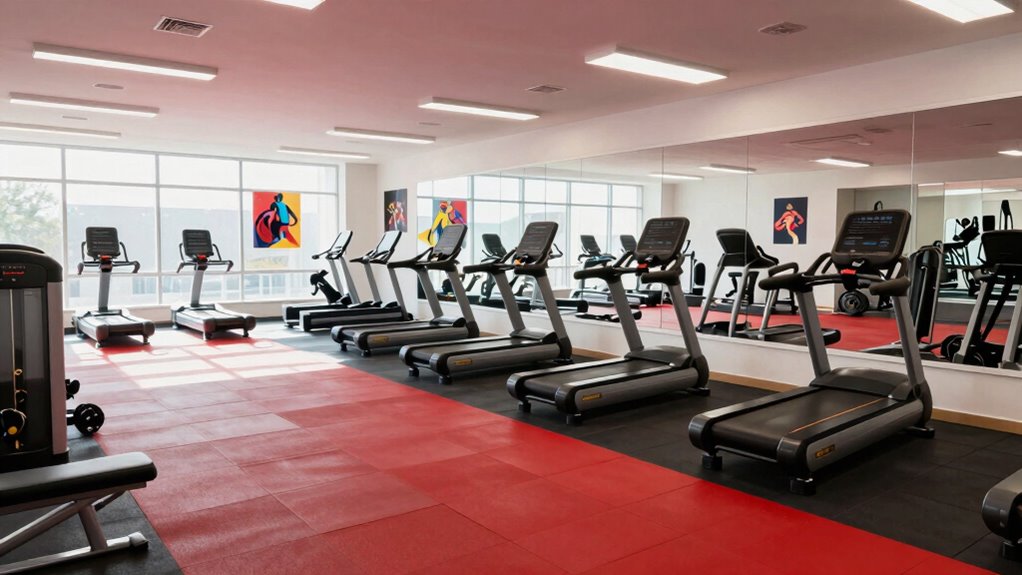 efficient organized workout space