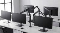 heavy duty dual monitor arms
