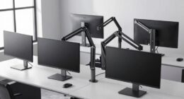 heavy duty dual monitor arms