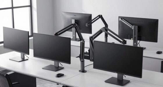 heavy duty dual monitor arms