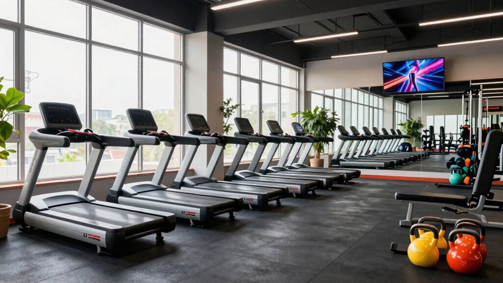 inviting and motivating gym design