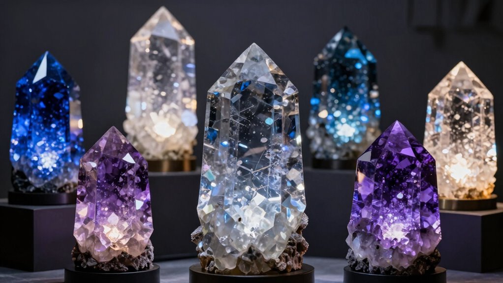 large crystal geode lamps