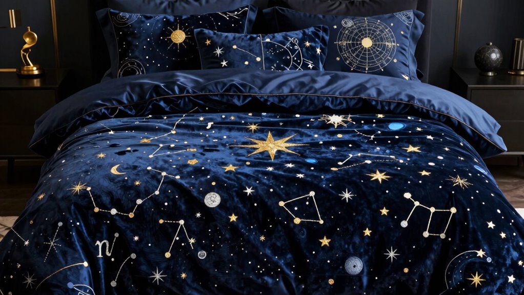 luxury astrology duvet sets