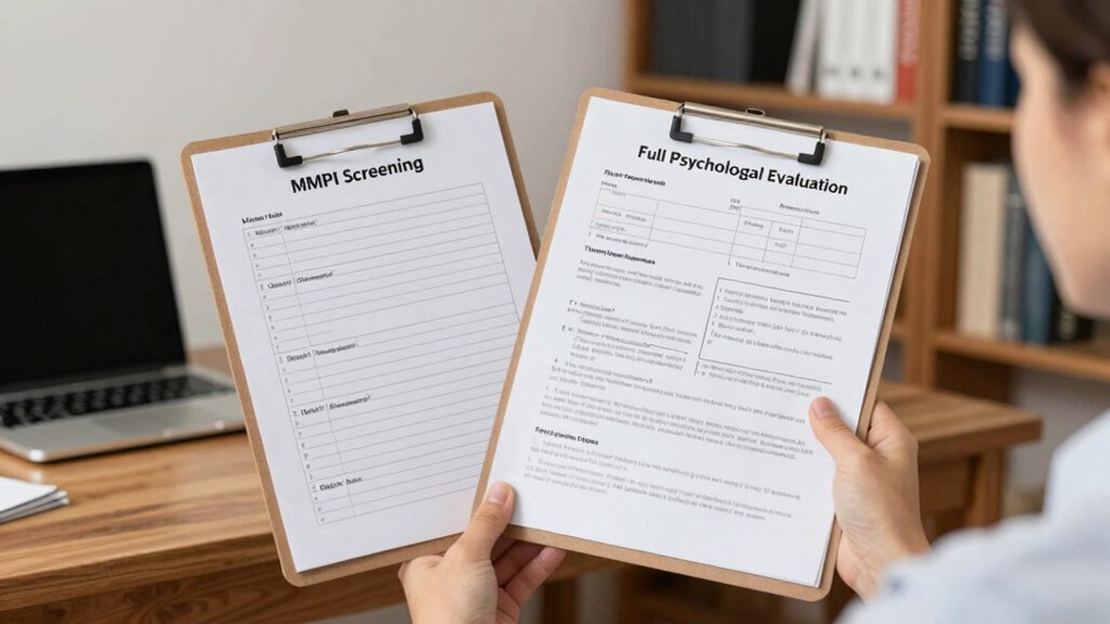 mmpi screening versus comprehensive