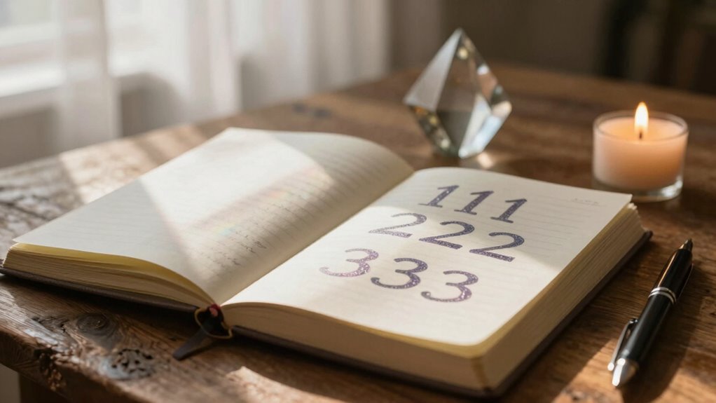 numbers guiding mindful reflection