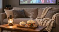 romantic comfortable movie night