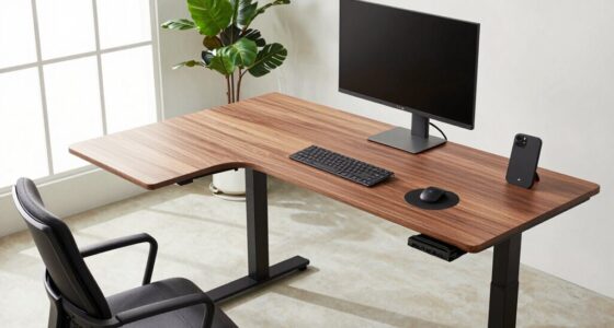 top l shaped standing desks