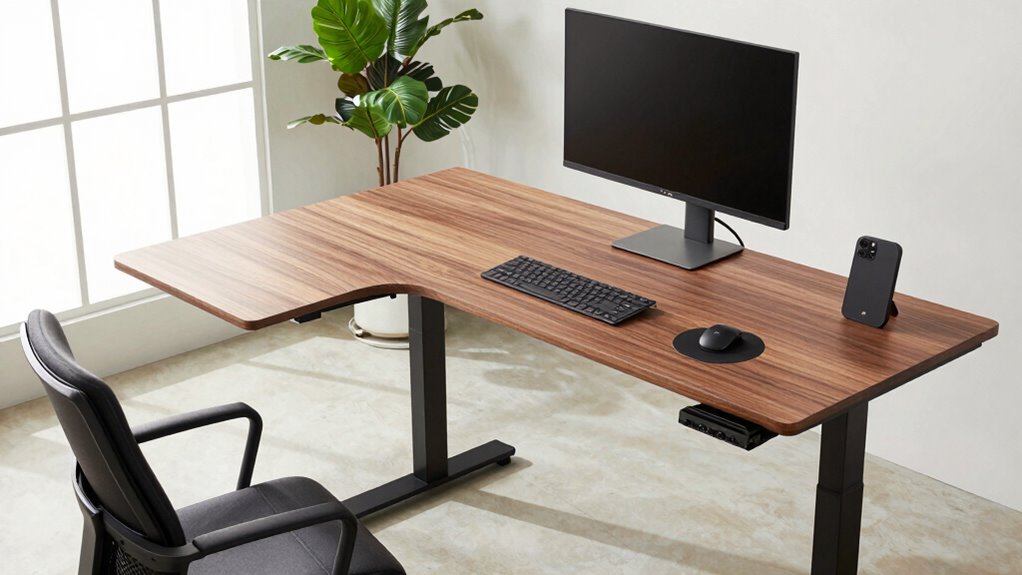 top l shaped standing desks