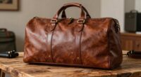 top leather travel duffels