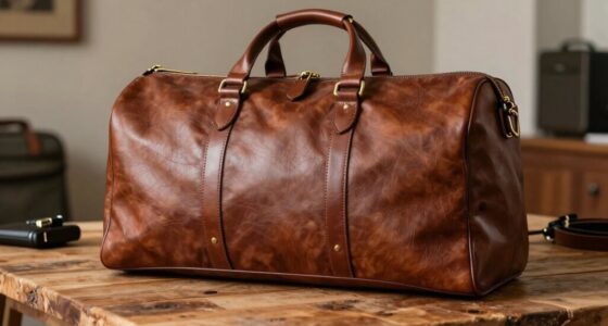 top leather travel duffels