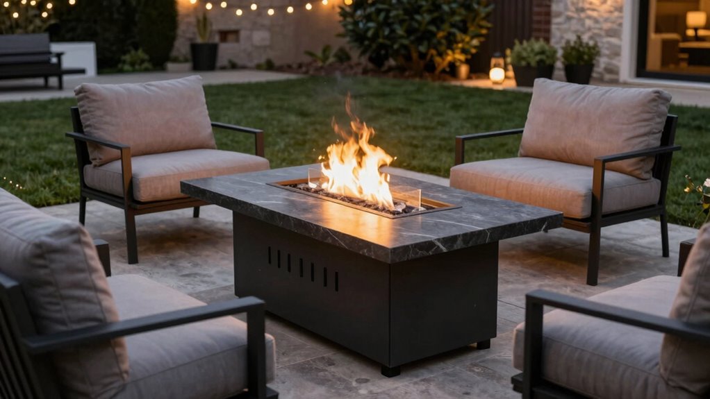 top propane fire pit tables