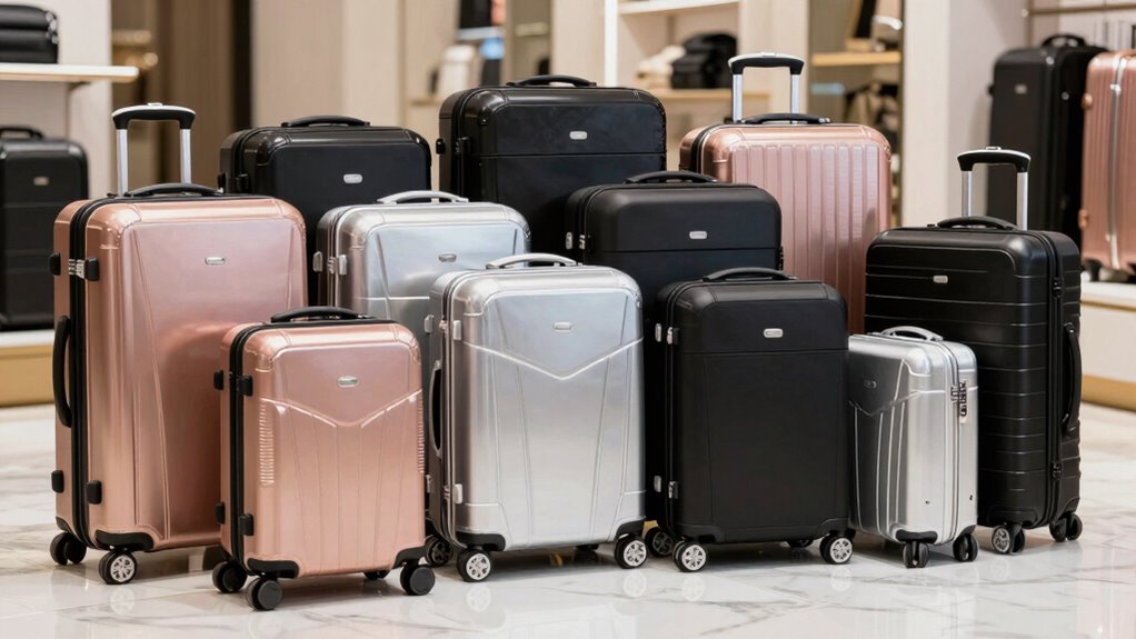 top spinner luggage sets