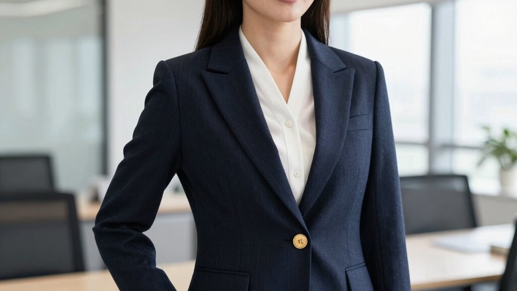 top wool blend interview blazers