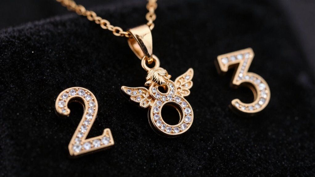 elegant angel number jewelry