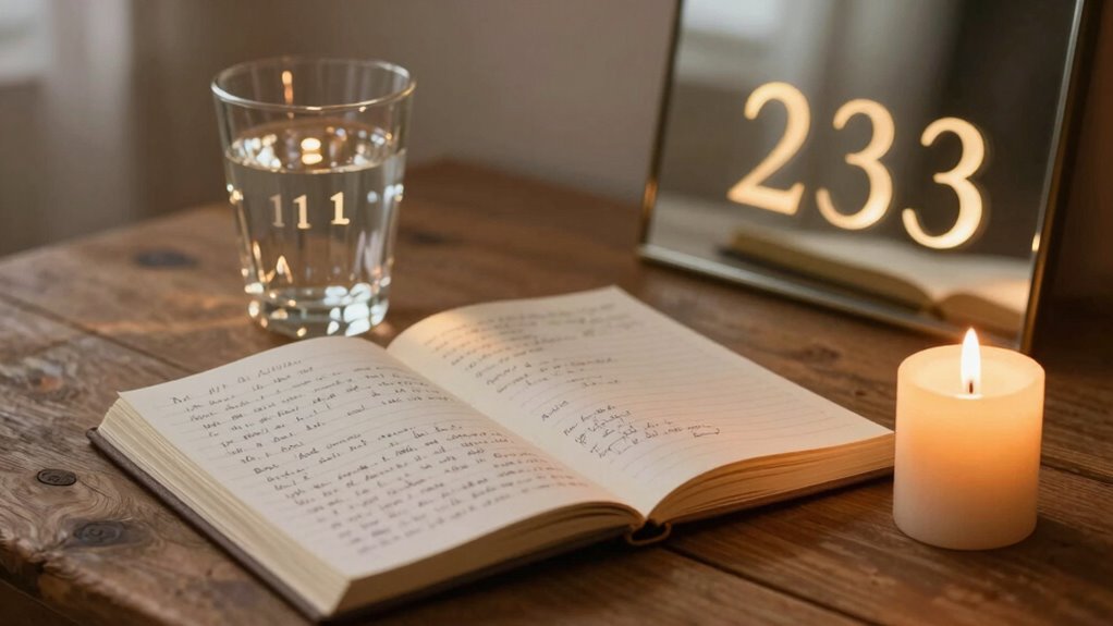 numbers guiding mindful reflection