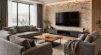 peaceful home theater setup